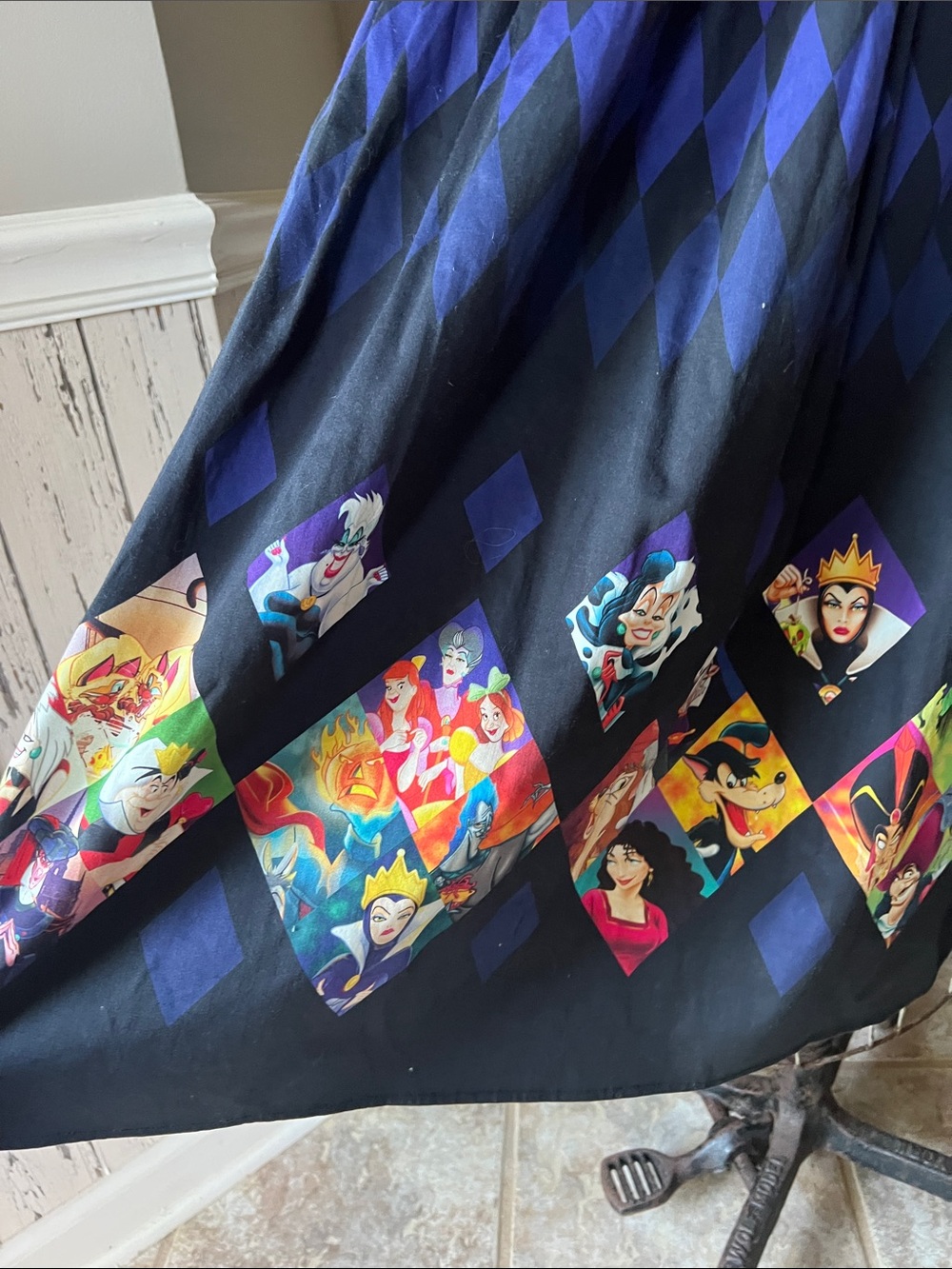 Disney Dress Shop Villains Black and Purple Harlequin Dress - Picture 3 of 9